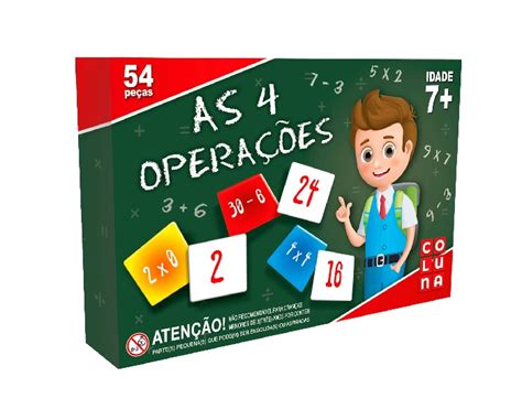 Jogo Infantil Educativo 4 Operações Matemáticas 7 Anos Coluna 0904