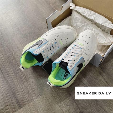 Giày Nike Air Force 1 React Sail Barely Volt DM0573 101