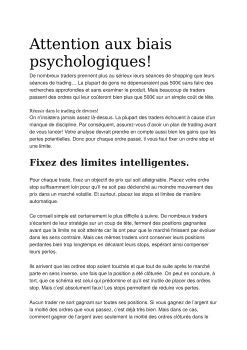 Psychologie Du Trader Admin Pdf Feuilletable En Ligne Anyflip