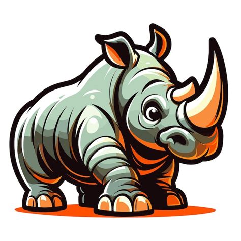 Premium Vector Rhino Buffalo Mascot Vector Logo Design