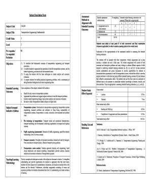 Fillable Online Ee Polyu Edu Subject Description Form Assessment