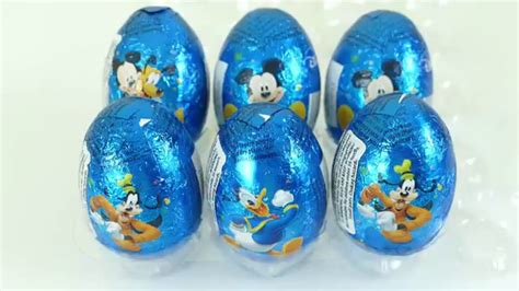 Disney Chocolate Surprise Eggs Donald Duck Pluto Minnie Mickey Mouse