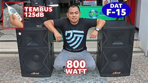 Unboxing Speaker DAT Terbaru 2023 Tembus 125DB Tipe F15 YouTube