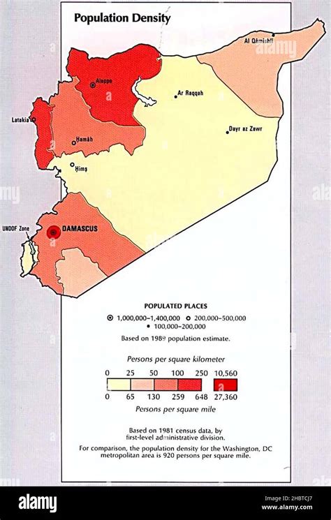 Population Map Of Syria Hi Res Stock Photography And Images Alamy