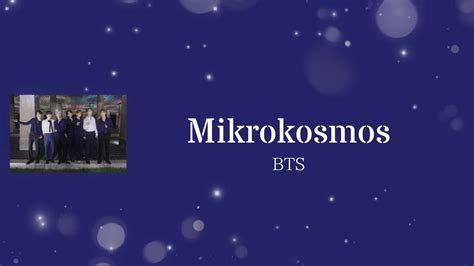 Bts Mikrokosmos Youtube