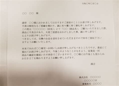 お詫び文（お詫び状）の例文テンプレート【ご返金やご返品を郵送で行う場合】 ベジふる