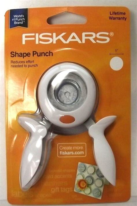 Fiskars 174360 1002 Round N Round Shape Squeeze Punch Medium 1 La