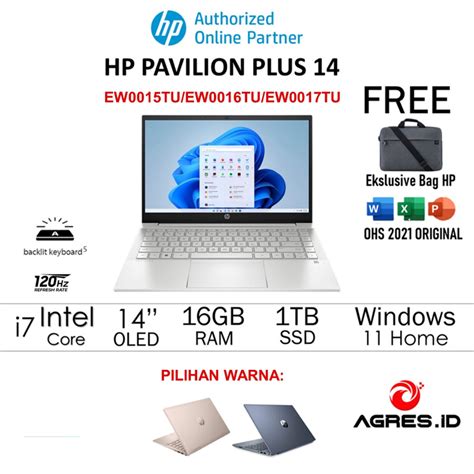 Jual Laptop Hp Pavilion Plus Oled Ew Tu Ew Tu Ew Tu I