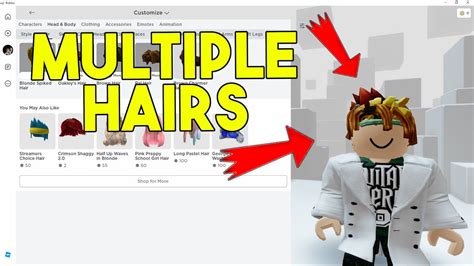 How To Wear Multiple Hair On Roblox Pc Roblox Tutorial Youtube