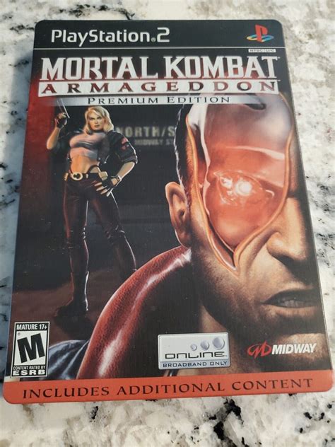 Mortal Kombat Armageddon Premium Edition Steelbook Khan Sindel PS2