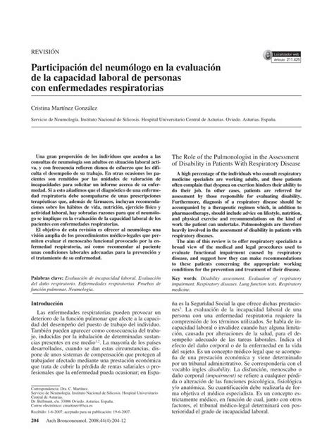 Pdf Participaci N Del Neum Logo En La Evaluaci N De La Capacidad