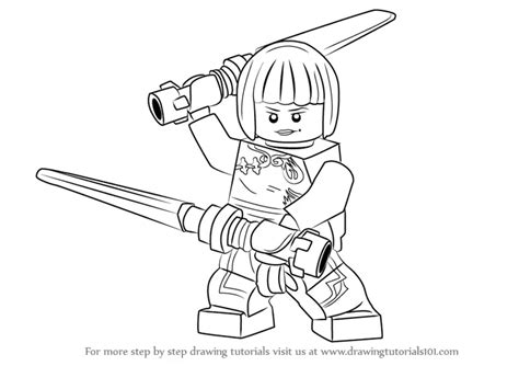 How To Draw Nya From Ninjago Ninjago Step By Step