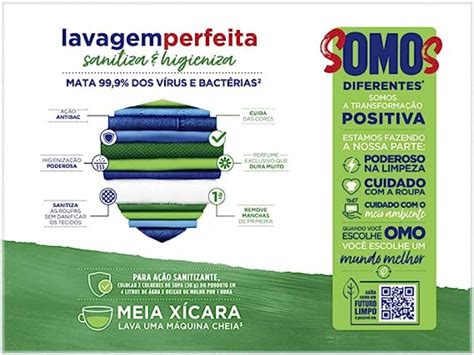 Detergente Po Omo Kg Sanitiza E Higen Cx Un