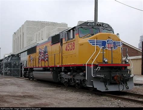 Up4528 Union Pacific Emd Sd70m At Omaha Nebraska By Ed Schopperth