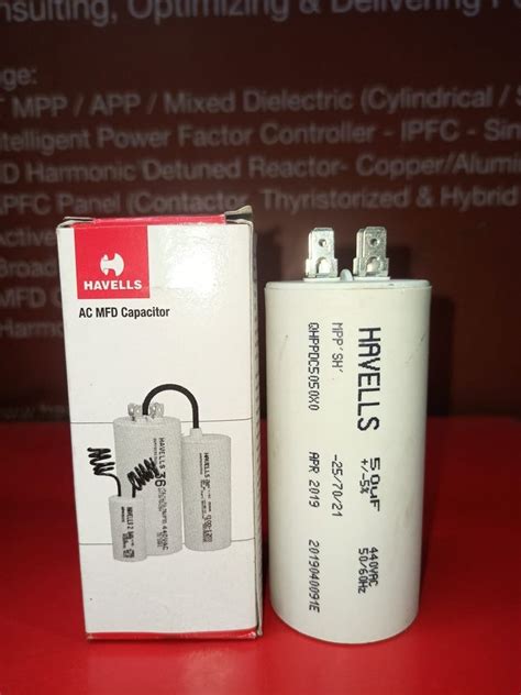 2 Havells 50 MFD Motor And AC Capacitor For Air Conditioner Motor