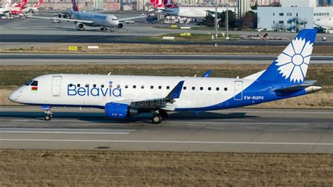 Ew Po Belavia Belarusian Airlines Embraer Lr Editorial Image