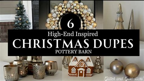 DIY High End Christmas Dupes POTTERY BARN YouTube