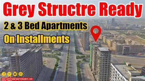 Grey Structre Ready Bed Apartments On Installments Jinnah