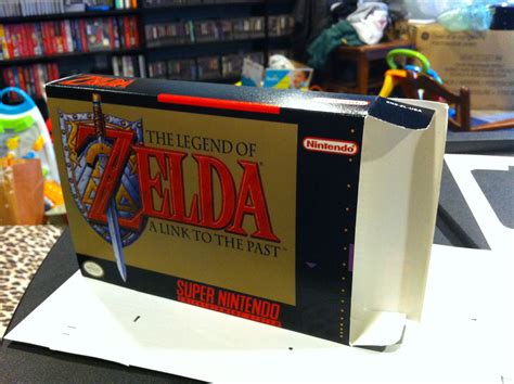 Legend Of Zelda A Link To The Past Box My Games Reproduction Game Boxes