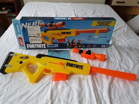 NERF FORTNITE BASR-L bolt action SNIPER RIFLE DART BLASTER N-STRIKE ELITE EUR 23,42 - PicClick DE