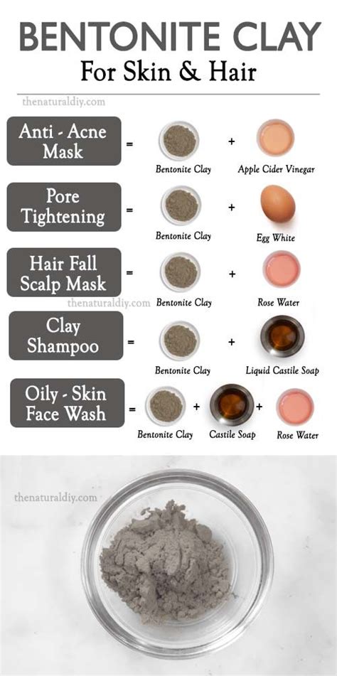 Bentonite Clay For Skin And Hair The Natural Diy Diy Clay Mask Recipes Clay Hair Mask Clay