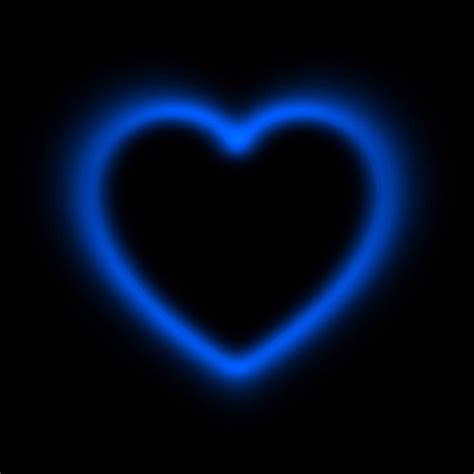 Blue Glowing Heart Icon Iphone Wallpaper Tumblr Aesthetic Aesthetic