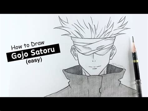 How To Draw Satoru Gojo Easy Step By Step Jujutsu Kaisen Easy