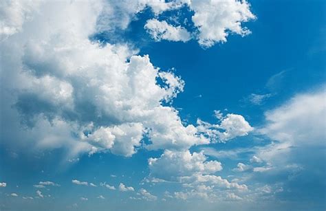 Panorama White Fluffy Clouds Sky Sky Panorama White Photo Background