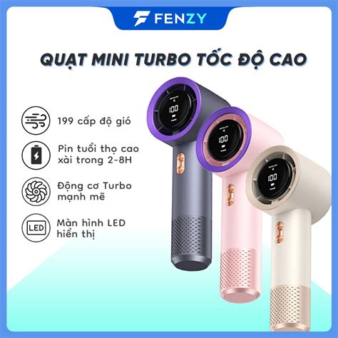 Quạt Cầm Tay Mini T13 Pin 3000mAh Quạt Turbo Sạc USB Tốc Độ Cao Gió ...