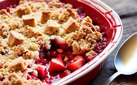 Easy Rhubarb And Strawberry Crumble Recipe