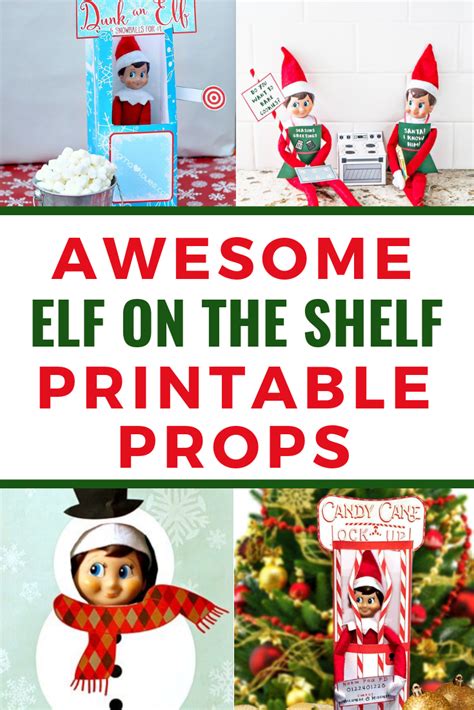 Elf On The Shelf Printables Props