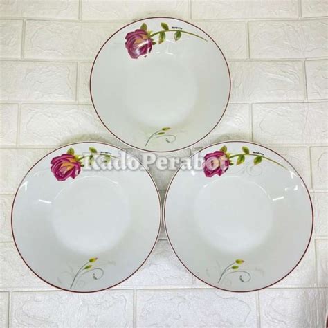 Jual Piring Set Keramik Piring Keramik Set MURAH Piring Mawar Set Di