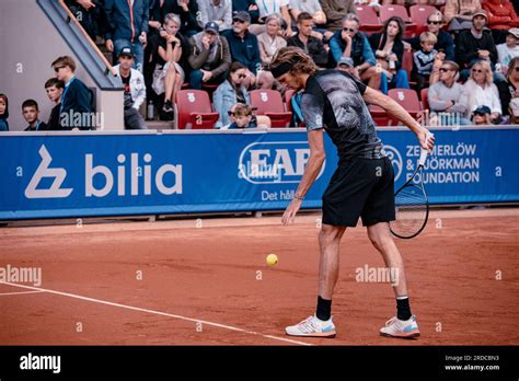 Båstad Svezia 07 20 2023 Secondo round al Nordea Open per Alexander