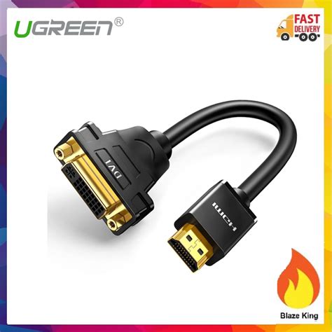 UGREEN HDMI Male To DVI Female Adapter Cable Shopee Malaysia