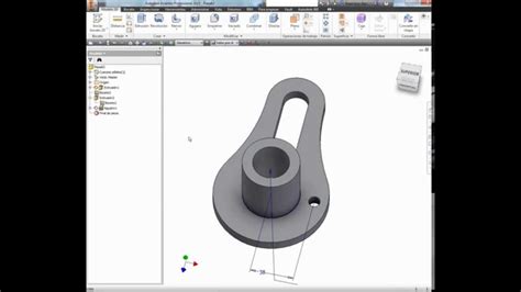 Autodesk Inventor Ejercicio De Extrusi N Youtube