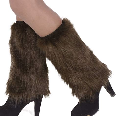 Trenton Women S Faux Fur Leg Warmers Furry Fuzzy Leg Warmers Soft Boot Cuffs Cover Amazon Ca