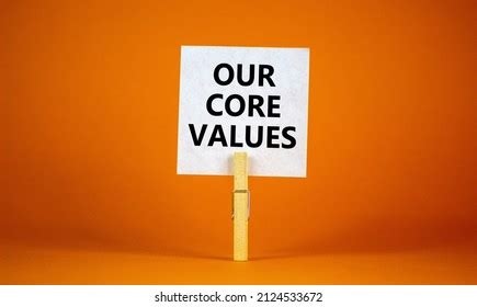 Our Core Values Symbol White Paper Stock Photo (Edit Now) 2124533672