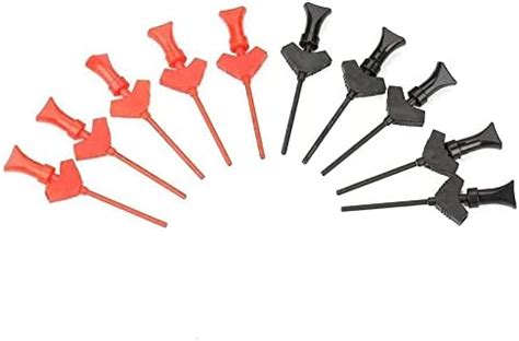 Pack Of 10 Test Hook Clips Mini Test Clip Jumper Test Probe Hook Test