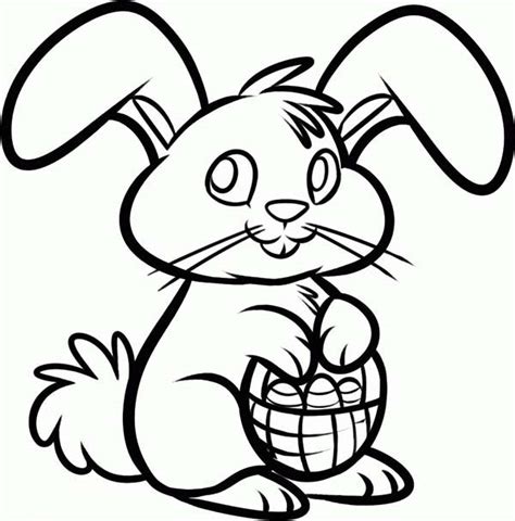 Coloring Pages Easter Baskets - ClipArt Best