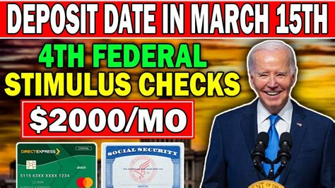 The Deposits Date Is March Th Th Federal Stimulus Checks