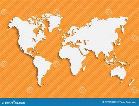 Maps of the Earth`s. World Map, Continents, Vector Illustration Stock ...