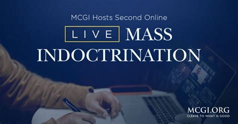 MCGI Hosts Second Online Live Mass Indoctrination - MCGI.org