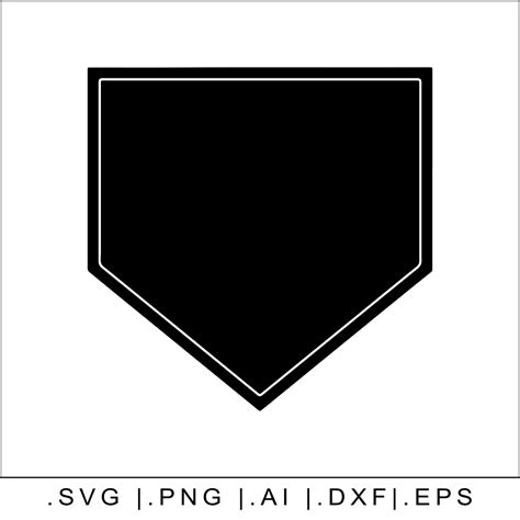 Free 189 Home Plate Svg File SVG PNG EPS DXF File