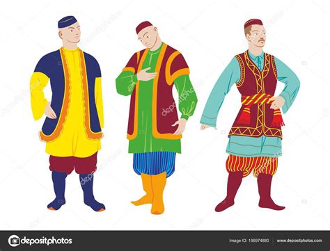 Tatar folk costume, clothing Stock Vector Image by ©Besdel #195974880