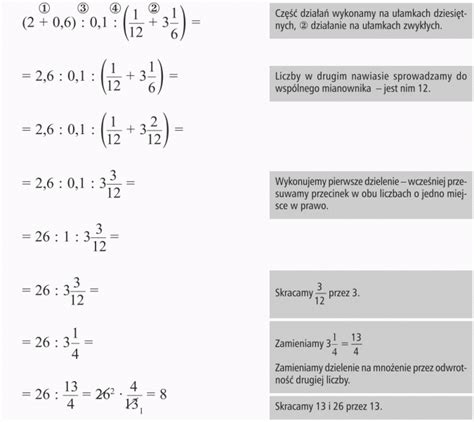Działania Na Ułamkach Zwykłych I Dziesiętnych Na Poziomie Ucznia Klasy 6