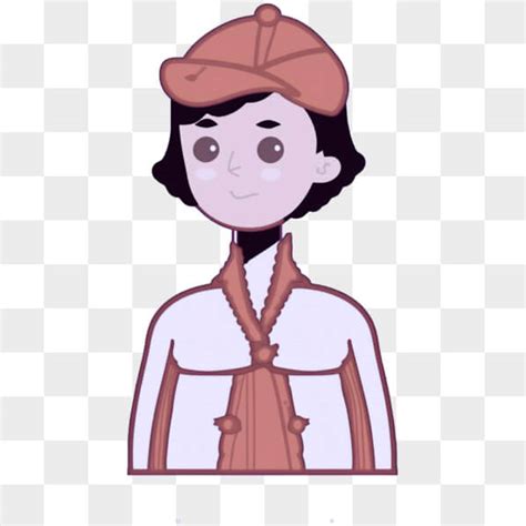 Descarga Personaje De Dibujos Animados Vestido Como Sherlock Holmes Con