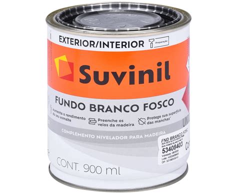 Fundo Para Madeira Branco Fosco Ml Premium Suvinil Construtintas