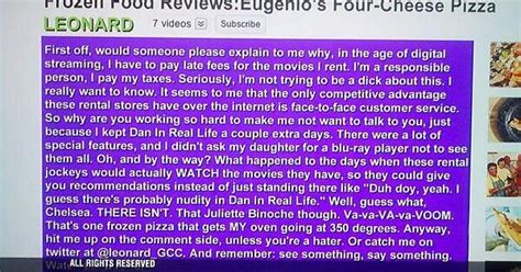 Reviews In Pop Culture Leonard Likes Pizza Community — Review Party