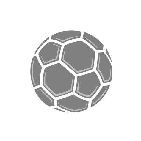 Silueta de piezas de balón de fútbol Vector Premium