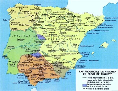 Províncias De Hispania En época De Augusto Caius Iulius Caesar Augustus Roma 23 De